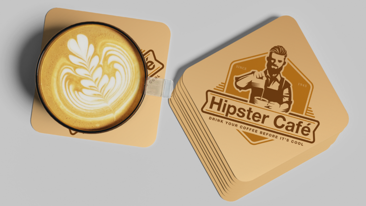 Square Paper Coaster 1