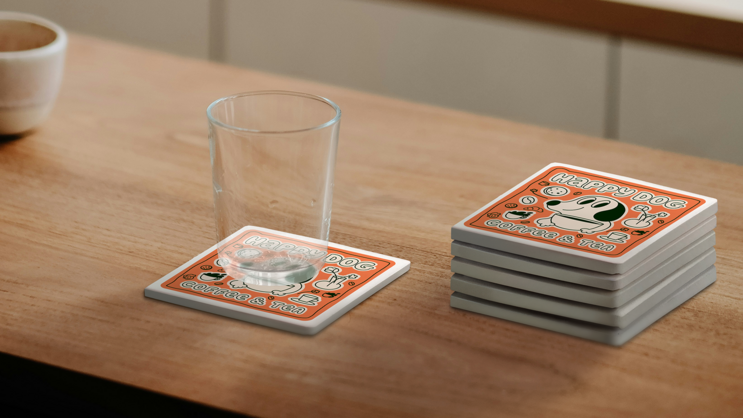 Square Stone Coaster 1