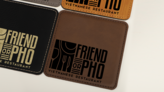 SS Engraved Square Leatherette Coasters - Gallery 4