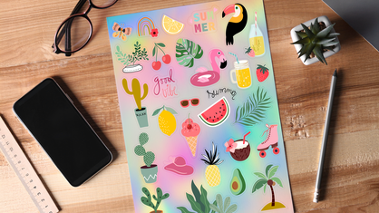 SS Holographic Sticker Sheet Gallery Image 2