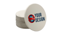 SS Printed Circle Ceramic Coasters - Thumbnail
