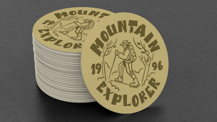 SS Printed Circle Paper Coasters - Gallery 4