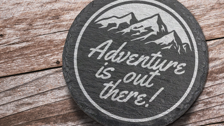 SS Printed Circle Slate Coasters - Gallery 3
