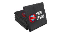 SS Printed Square Slate Coasters - Thumbnail