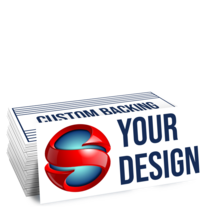 Example of Sticker with Printed Backing