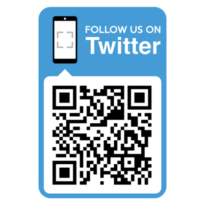 Twitter QR Code Phone Sticker
