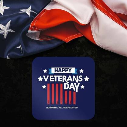 Veterans Day Rounded Rectangle Sticker