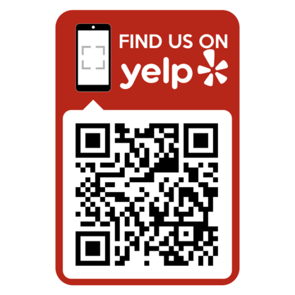 Yelp QR Code Phone Sticker