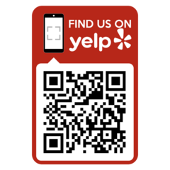 Yelp QR Code Phone Sticker