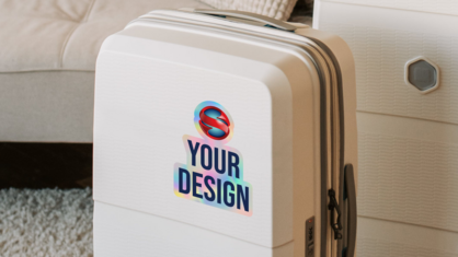 Your Design Printed On A Holographic Vinyl Sticker