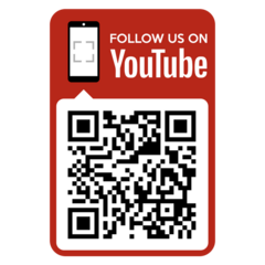 YouTube QR Code Phone Sticker