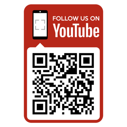YouTube QR Code Phone Sticker