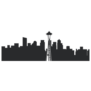 seattle cityscape wall decal seattle cityscape