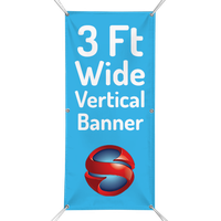 3 Ft. Custom Vertical Banner