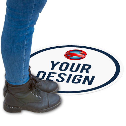 Easily Create Custom Circle Floor Stickers Online At StickersStickers!