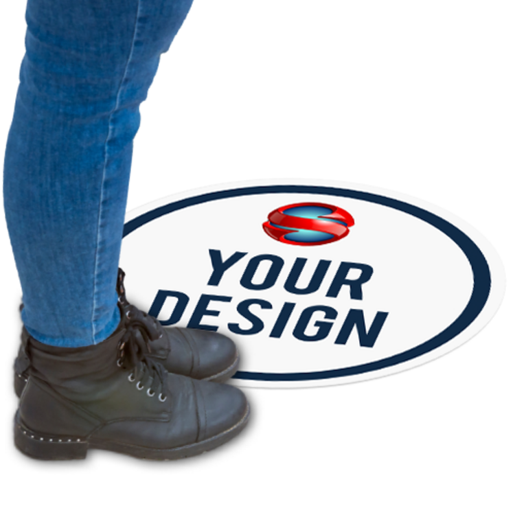 Easily Create Custom Circle Floor Stickers Online At StickersStickers!