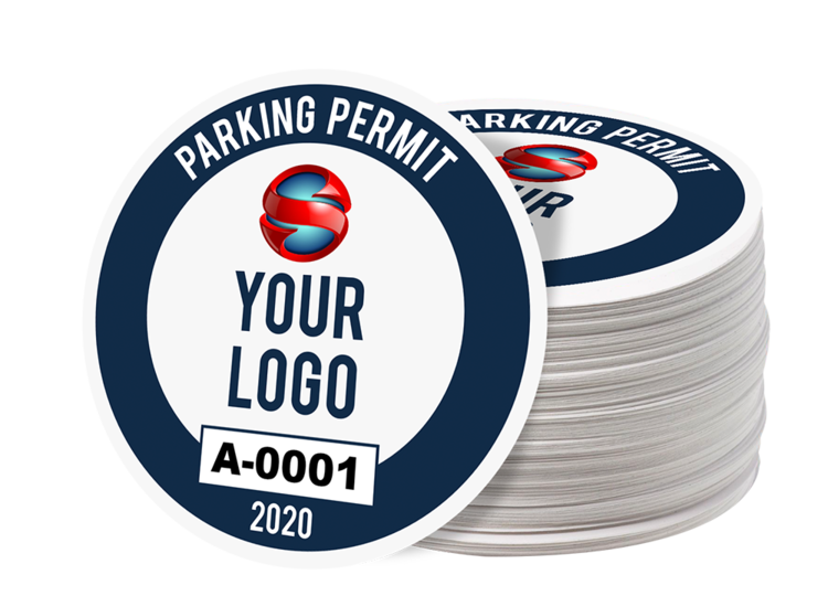 Parking Permit Stickers - Custom - DFW Stickers