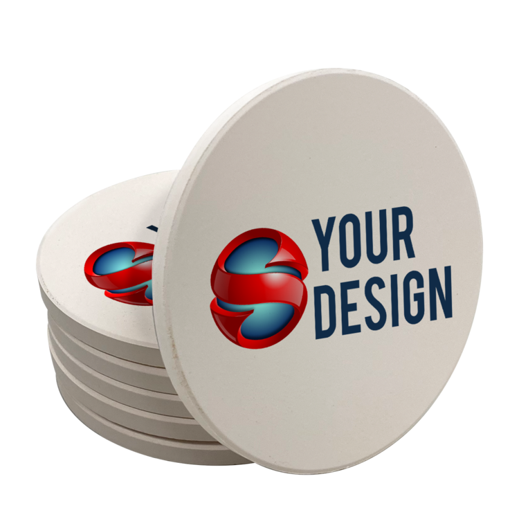 Custom Circle Stone Coasters